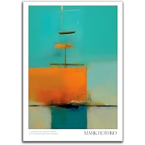 Amazon.co.jp: 色彩の静寂ー ターコイズブルーの絵画 A3 ポスター